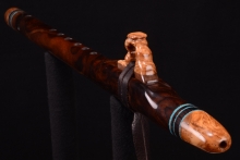 Walnut Burl Native American Flute, Minor, Mid G-4, #G25E
